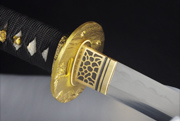 海浪铜装武士刀|T10钢烧刃|(LJG-1217-1) 人气指数：5210
