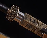 双槽祥兽剑|百炼钢烧刃（LJG-2366） 人气指数：3754