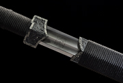 饕餮纹铁装错银汉剑|地肌精炼钢（LJG-2702） 人气指数：3189