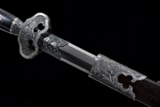 新作-铁雕错银牡丹剑(LJG-2816)